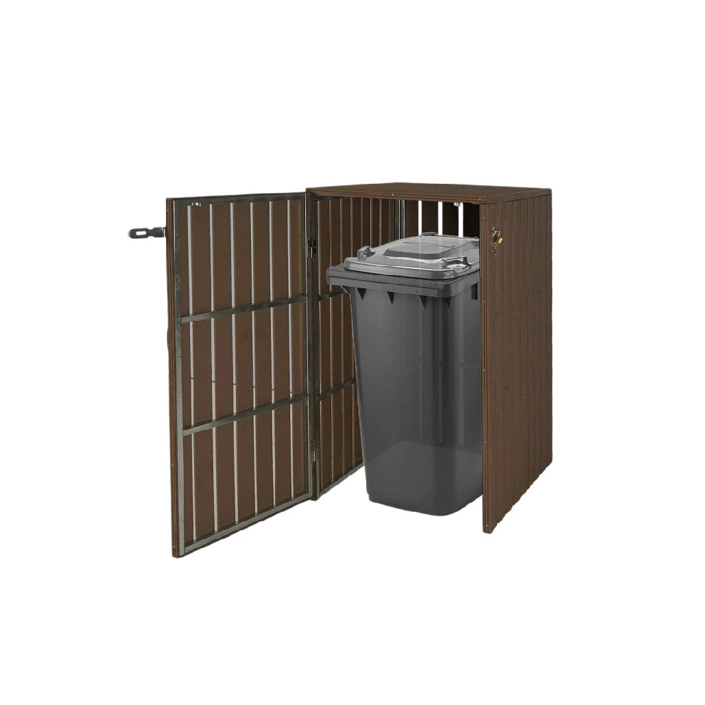 Abri de poubelle en bois pour extérieur - 80 x 50 x 110