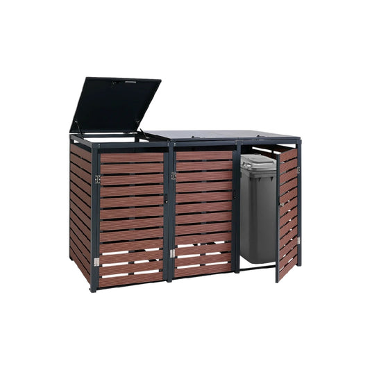 Coffre de rangement pour extérieur en résine composite - 150 x 80 x 100