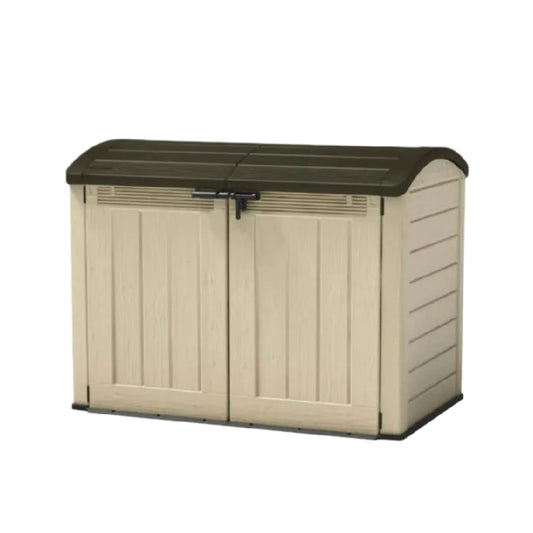 Coffre de rangement extérieur en résine - pour protéger les équipements de jardin - 120 x 77 x 90